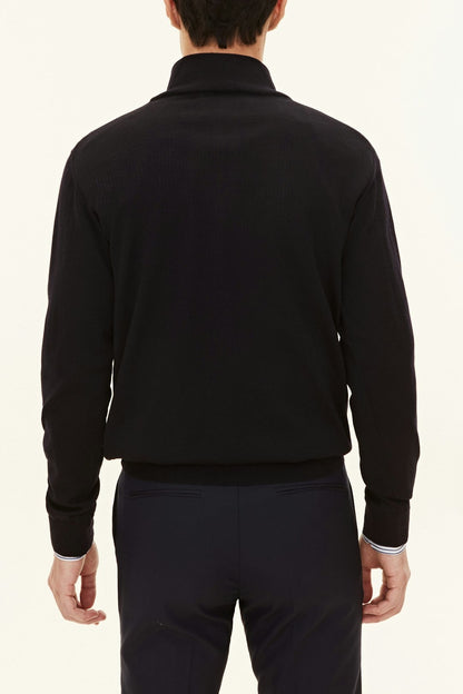 Regular Fit Half Zip Tröja Extra Fine Merinoull