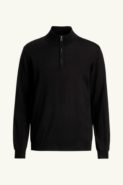 Regular Fit Half Zip Tröja Extra Fine Merinoull